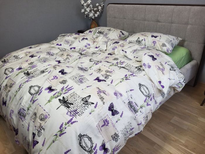 Листівка/салатовий, Turkish flannel (Полуторний)