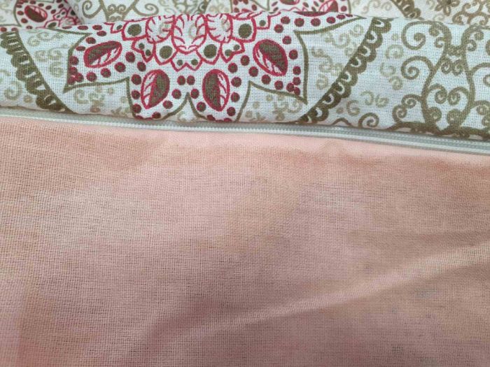 Етно оранж, ранфорс Двостор. 50/70 нав. (Полуторний)