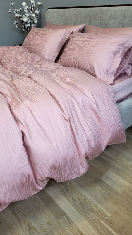 Сатин JACQUARD, WAVE POWDER (Полуторний)