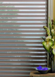 Рулонна штора Силуeт-3D день-ніч відкритого типу Шоколадний