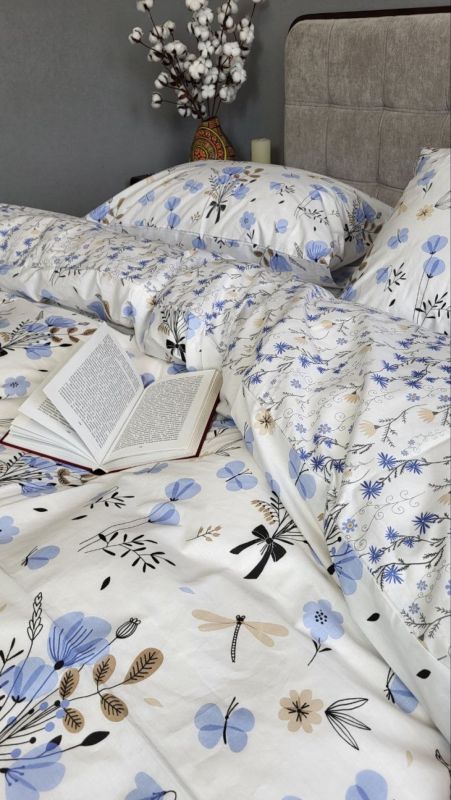 Блакить, cotton підк. Цільн. (Полуторний)