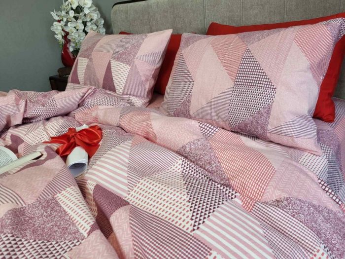 Печворк рожевий, Turkish flannel (Полуторний)