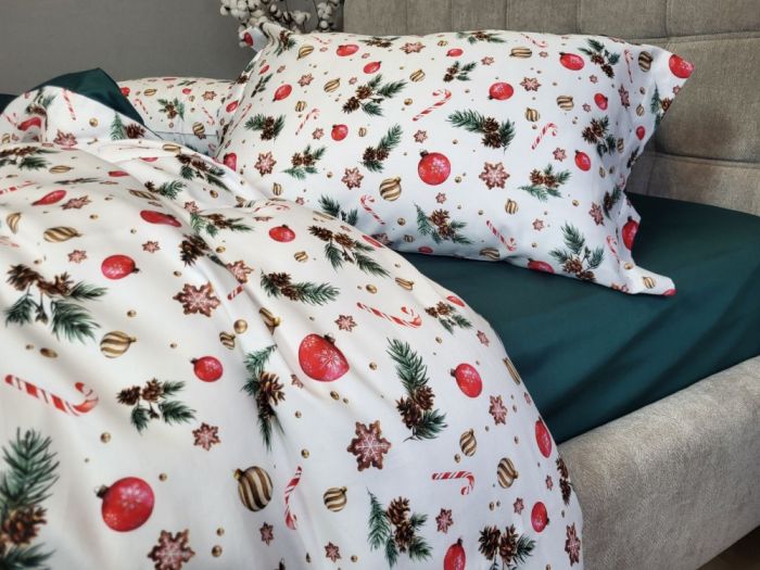 Сатин PREMIUM, DECORATIONS (Полуторний)