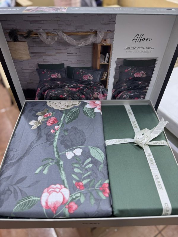 Двоспальний Євро комплект Clasy Alfon Сатин