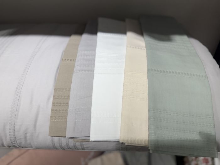 Двоспальний Євро комплект Clasy Arakis V3 Bej Ранфорс Жаккард