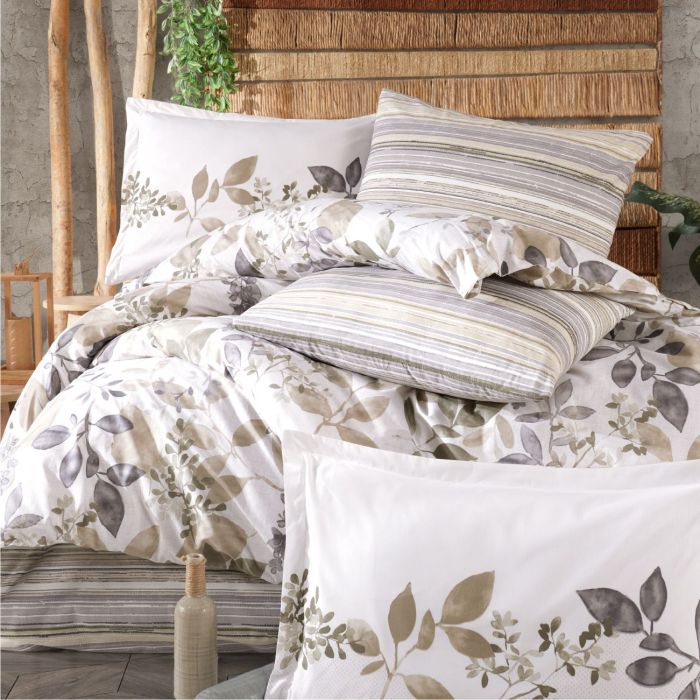 Двоспальний Євро комплект Clasy Azura V1 Bej Ранфорс