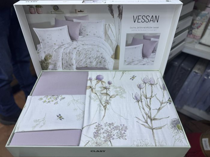 Двоспальний Євро комплект Clasy Vessan Сатин-Digital Exclusive