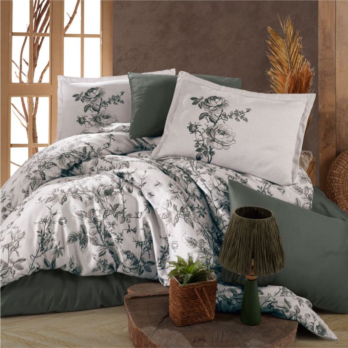 Двоспальний Євро комплект Clasy Dotta Сатин