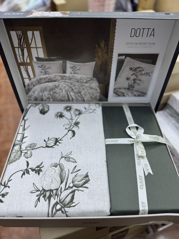 Двоспальний Євро комплект Clasy Dotta Сатин