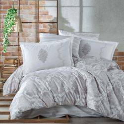 Двоспальний Євро комплект Clasy Fiorita V2 Lila Ранфорс