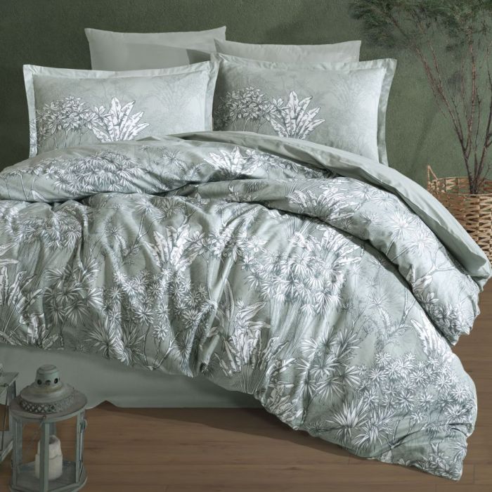 Двоспальний Євро комплект Clasy Irma V1 Mint Ранфорс