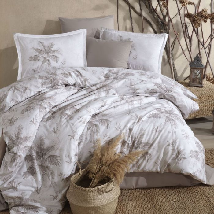 Двоспальний Євро комплект Clasy Loretto V1 Bej Ранфорс