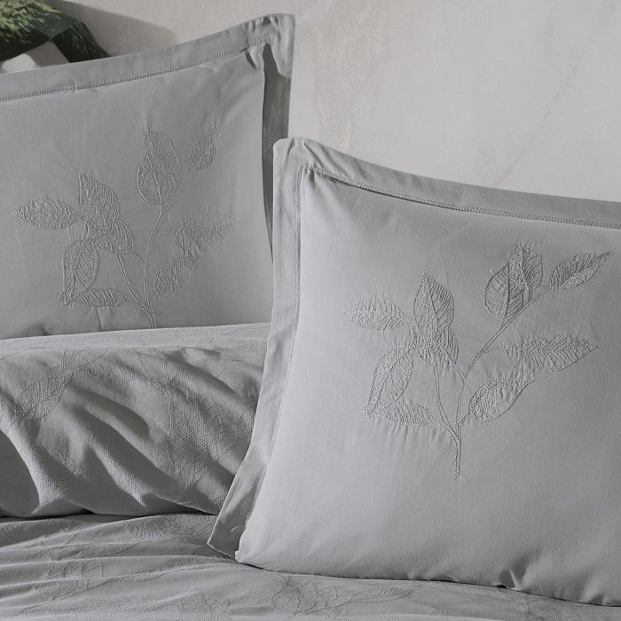 Двоспальний Євро комплект Clasy Marlet V5 Gri Ранфорс Жаккард з вишивкою