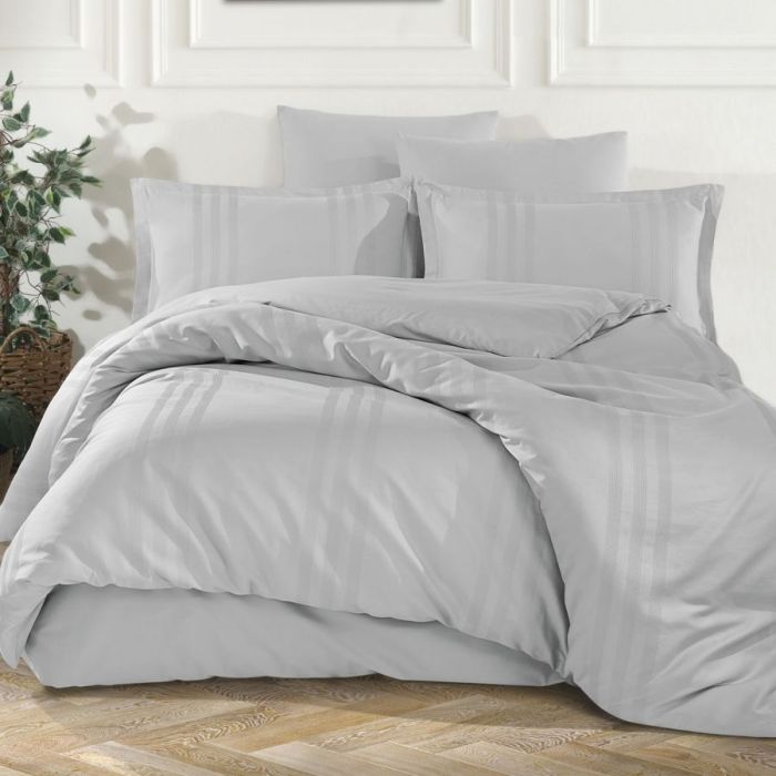 Односпальний комплект Clasy Melkor V7 A.Gri Ранфорс Жаккард