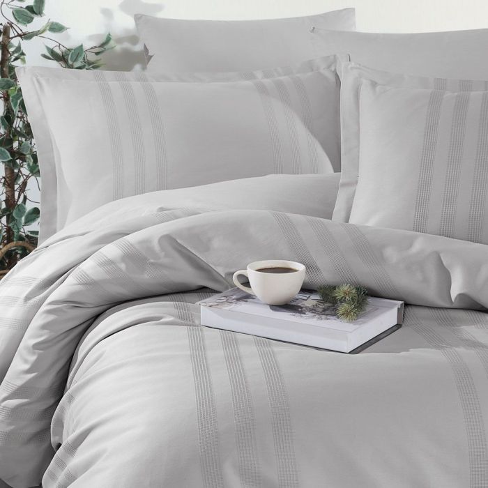 Односпальний комплект Clasy Melkor V7 A.Gri Ранфорс Жаккард