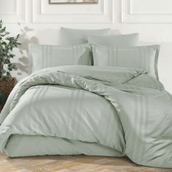 Двоспальний Євро комплект Clasy Melkor V9 Ada Cayi Ранфорс Жаккард