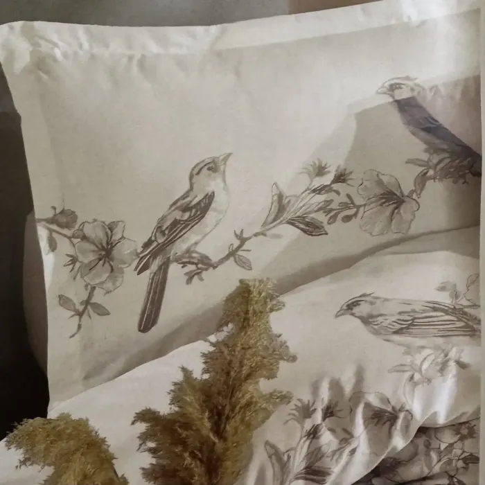 Двоспальний Євро комплект Clasy Melvin V1 Bej Ранфорс