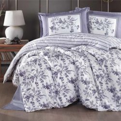 Двоспальний Євро комплект Clasy Montera V2 Lila Ранфорс