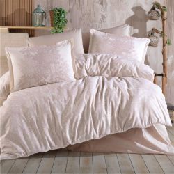 Двоспальний Євро комплект Clasy Ramina V1 Bej Ранфорс