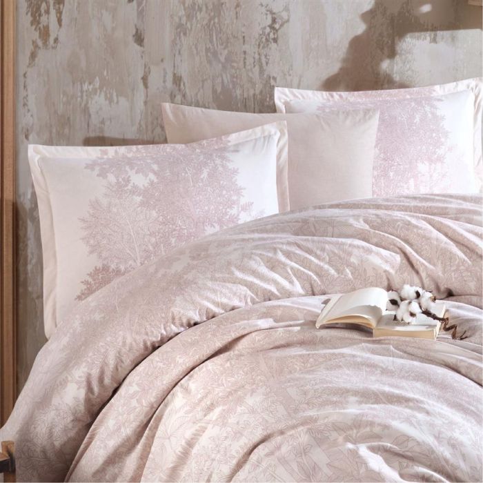 Двоспальний Євро комплект Clasy Ramina V1 Bej Ранфорс