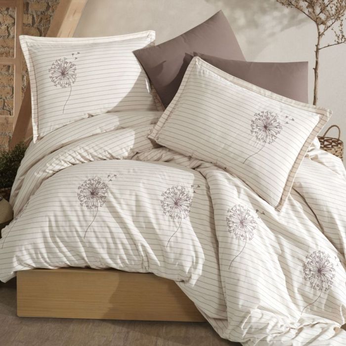 Двоспальний Євро комплект Clasy Veneta Ранфорс з вишивкою