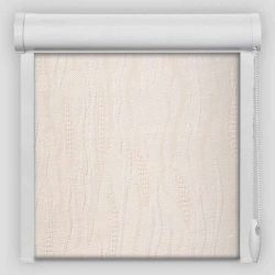 Рулонна штора Лазур закритого типу Молочний