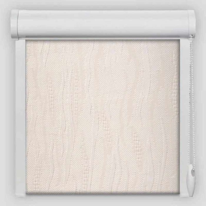 Рулонна штора Лазур закритого типу Молочний