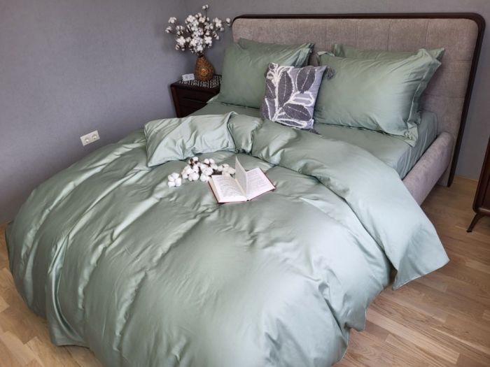 Сатин однотонний MINT, №0200 (Полуторний)