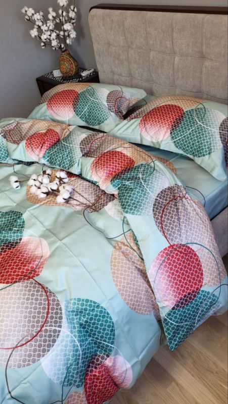 Сатин PREMIUM, TOLEDO COLORFUL UNO (Полуторний)