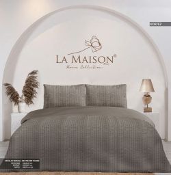 Двоспальний Євро комплект La Maison Korte Kahve Муслін+Тенсел