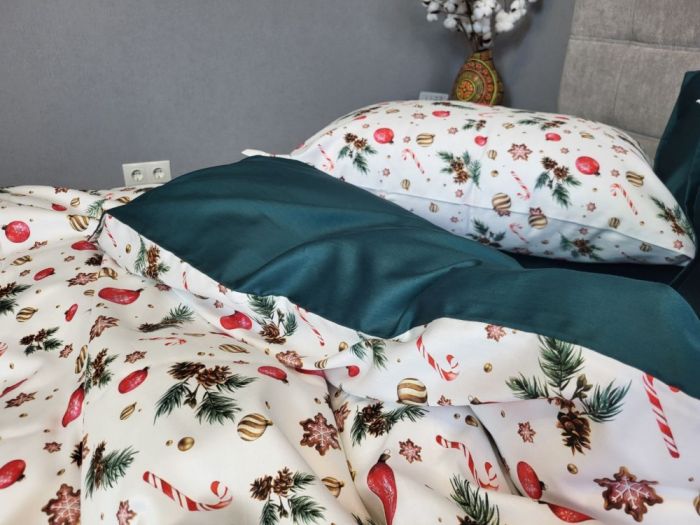 Сатин PREMIUM, DECORATIONS (Полуторний)