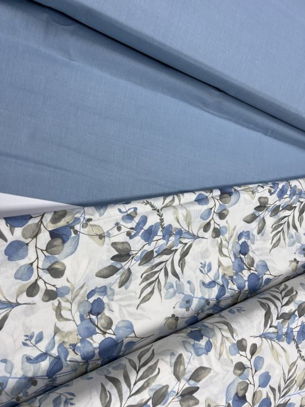 Евкаліптовий лист, бязь (Полуторний)