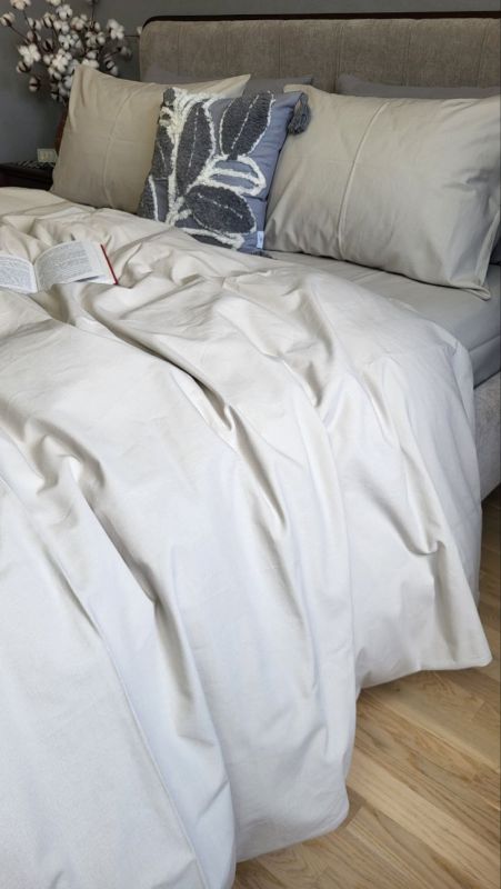 Сіро-бежевий, бязь PREMIUM (Полуторний)