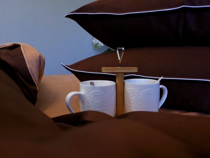 Сатин однотонний №154+№165, з кантом (Полуторний)