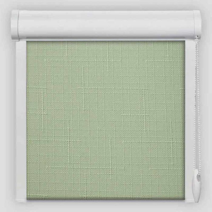 Рулонна штора Льон закритого типу М'ятний