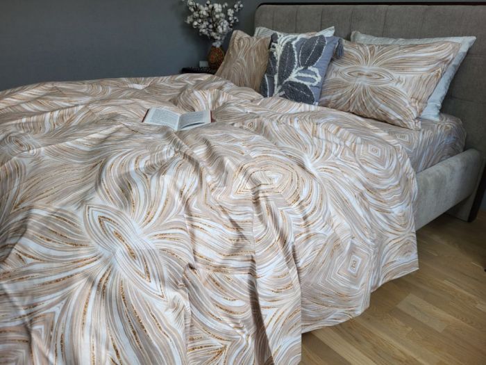 Бурштин, бязь PREMIUM (Полуторний)