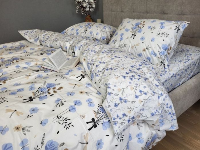 Блакить, cotton підк. Цільн. (Полуторний)