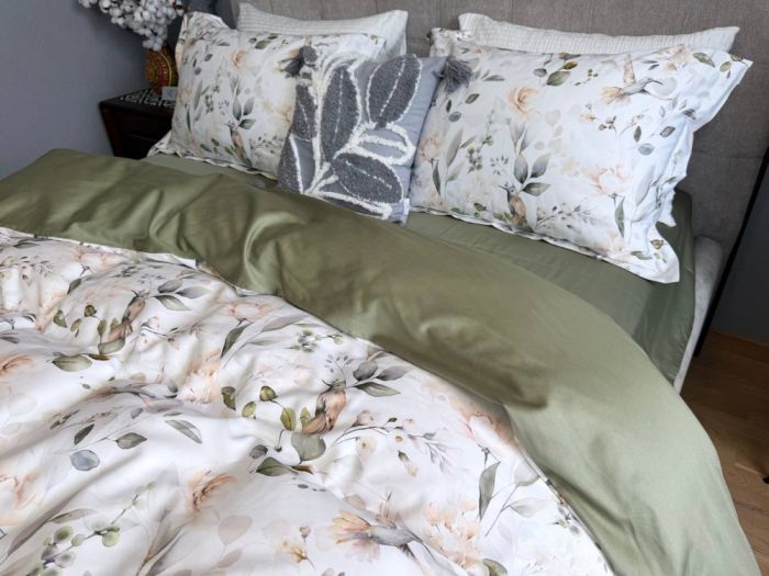 Сатин PREMIUM, BIRDS (Полуторний)