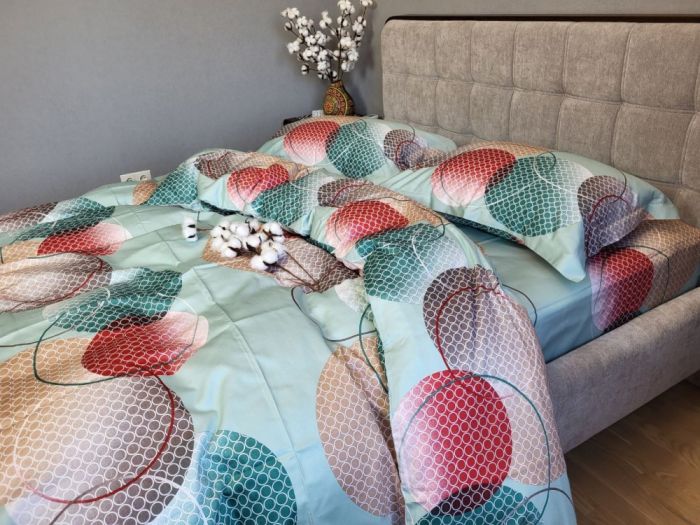 Сатин PREMIUM, TOLEDO COLORFUL UNO (Полуторний)