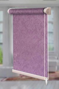 Рулонна штора Шовк відкритого типу Бузковий