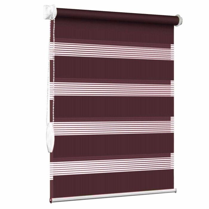 Рулонна штора Secret 208С день-ніч відкритого типу Бордовий