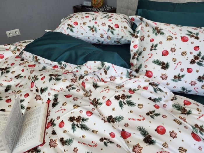 Сатин PREMIUM, DECORATIONS (Полуторний)