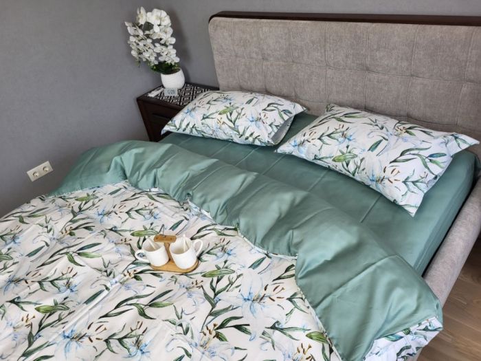 Сатин PREMIUM, LILI підк Цільн., 70/70-двост. нав. (Полуторний)