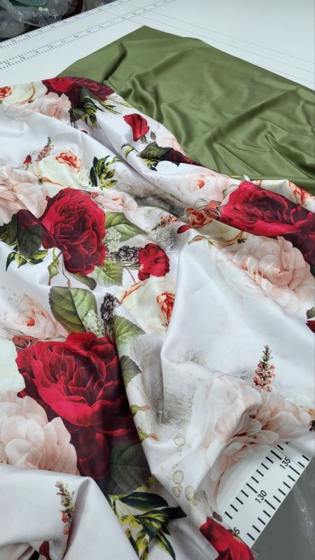 Сатин PREMIUM, ROSE (Полуторний)