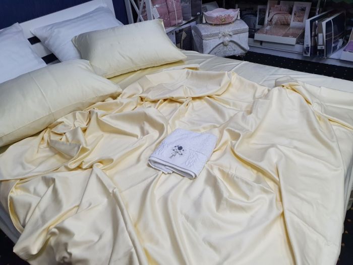 Сатин однотонний CHAMPAGNE, №081 (Полуторний)