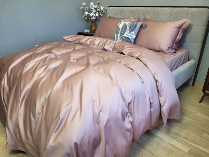 Сатин однотонний MAUVE NEW, №350N (Полуторний)