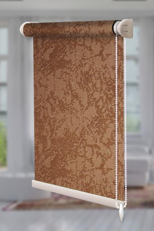 Рулонна штора Агат відкритого типу Коричневий