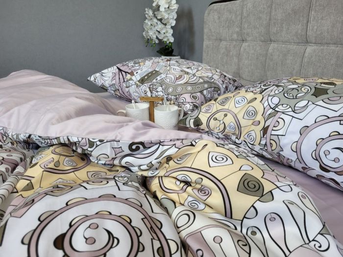 Сатин PREMIUM, ILLUSION підк. двустор. (Полуторний)