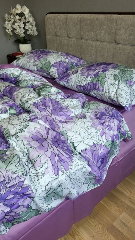 Сатин PREMIUM, BEAUTY (Полуторний)