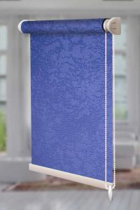 Рулонна штора Агат відкритого типу Синій